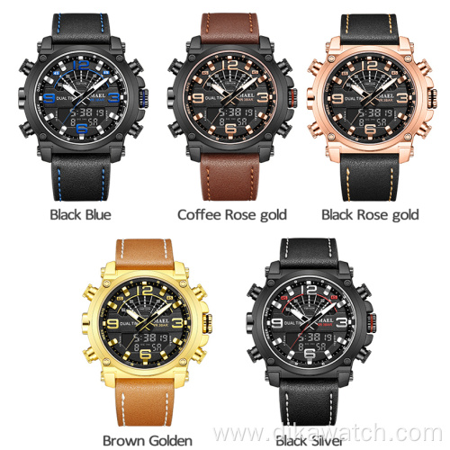 SMAEL 6012 Fashion Brand Watch Men Leather Sport